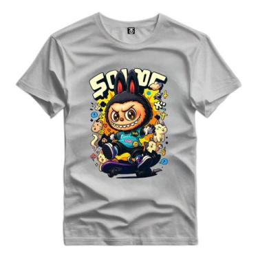 Imagem de Camiseta Estampada Labubu Monster Algodão Premium Desenho - Versitz, C
