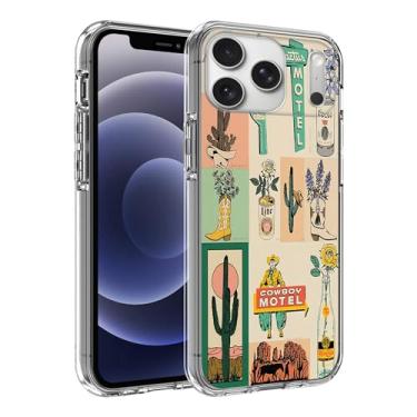 Imagem de ZHEPAITAO Capa compatível com iPhone 17 Pro - Capa protetora estética de plantas de cacto com design exclusivo para mulheres e meninas capa transparente à prova de choque
