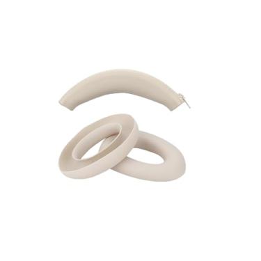 Imagem de Capa de silicone para Sony ULT WEAR WH-ULT900N, protetores de ouvido/faixa de cabeça para Sony ULT WEAR WH-ULT900N, acessórios antiarranhões, protetor de silicone macio (creme)