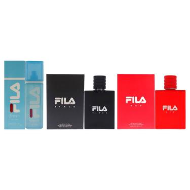 Imagem de Conjunto de 3 peças de perfume Fila Black EDT para homens de 100 ml