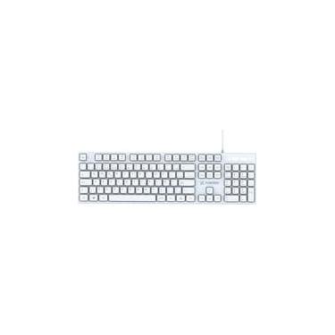 Imagem de Teclado Office Fortrek K15 Slim, USB 2.0, ABNT2, Plug & Play, Branco - 84953