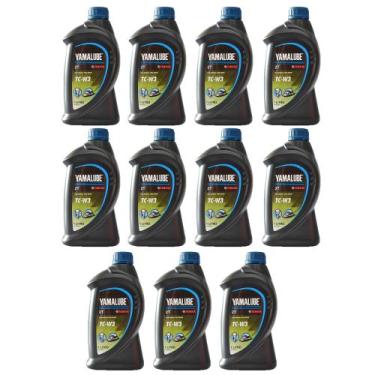 Imagem de Yamalube TCW3 2 Tempos Óleo Náutico Premium Kit Com 11 Litros - Yamaha