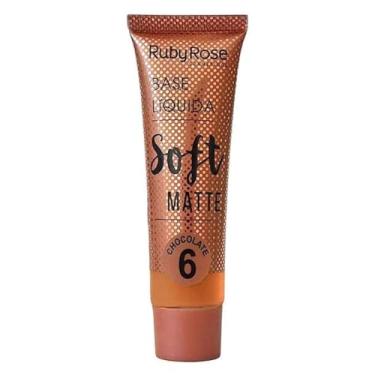 Imagem de Base Líquida Facial Solft Matte Escolha Sua Cor - Ruby Rose (Chocolate 06)