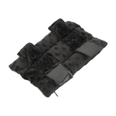 Imagem de Zialofi Almofada de alça para tipoia de braço, almofada de pescoço fácil de colocar no cotovelo, gesso para lesões no pulso, suporte de braço confortável, de, Preto