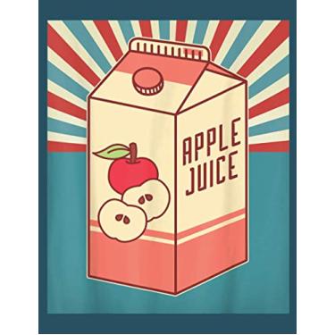Imagem de Vintage Japanese Apple Juice: To-do list notebook, Lined Notebook, Size 8.5 x 11 inches,100 Pages