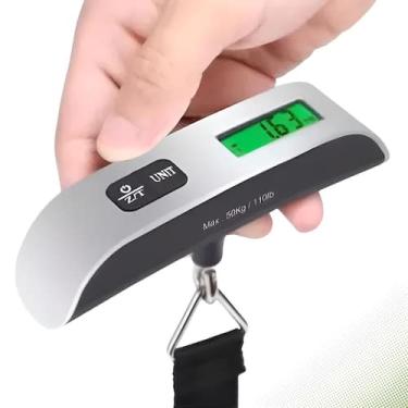 Imagem de Balança Digital Portátil com Gancho Ideal para Pescador - King