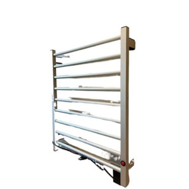 Imagem de Toalheiro Térmico Alumínio Porta Toalha 2 Toalhas Banho 127/220 V (Prata)