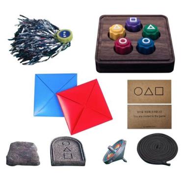 Imagem de Conjunto de jogos Gonggi Korean Game Stone Catching Toy Gonggi - Marca