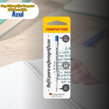 Imagem de Carga Esferográfica Compactor 1005 Ponta Média Azul 002265001