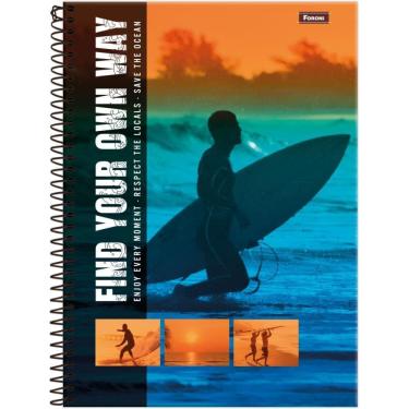 Imagem de Caderno 15x1 Capa Dura Freewave 240fls 02 unid - Foroni