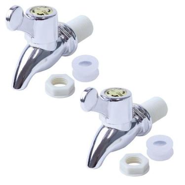 Imagem de Kit 2 Torneiras de Reposição Plástica para Suqueira 2 e 3 Litros - FRI