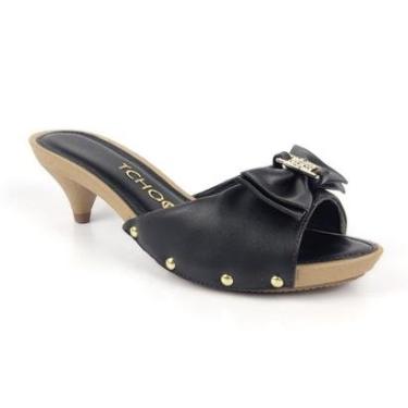 Imagem de Tamanco Tchocco Salto Baixo Laço-Feminino