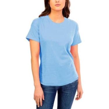Imagem de Camiseta Mullet Slim Fitness Feminina Casual Básica Conforto-Feminino