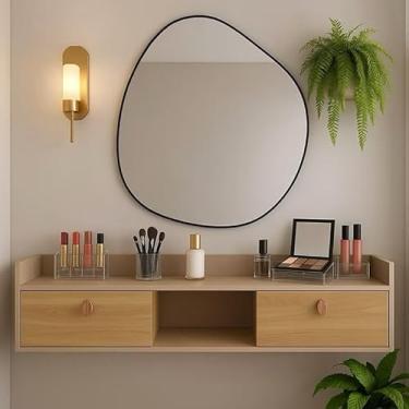 Imagem de Rack Suspenso para TV e Organizador de Sala | Design Minimalista com Nicho Decorativo e Passa-Fio | Ideal para Ambientes Compactos (Fendi/Hanôver amadeirado)