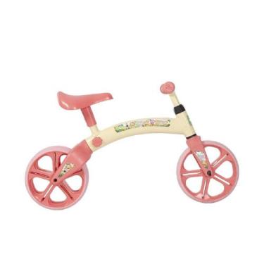 Imagem de Bicicleta Balance Bike Safari Baby Bege e Rosa Bebê Aro 10 - Verden Bi