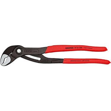 Imagem de Knipex Alicate de bomba de água de alta tecnologia Cobra® cinza atramentizado, com revestimento de plástico antiderrapante 300 mm (cartão/bolha self-service) 87 01 300 SB