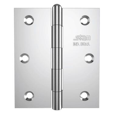 Imagem de Dobradiça 3.1-2" X 3" X 1,9mm Galvanizado Com Pino Rever?ivel E Canto Reto - 42082 - Stam