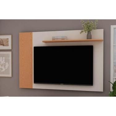 Imagem de Painel Home p/ TV até 50 Pol Flórida c/ Prateleira 140x90cm Cinamomo/O