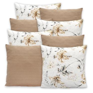 Imagem de Kit 8 Capas de Almofadas Favinho 40x40 C/ Zíper PIQUET Estampadas - Be