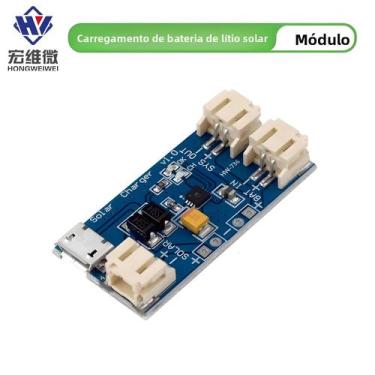 Imagem de Placa Carregadora Solar Mini De Bateria De Lítio 500MA Módulo De Carre