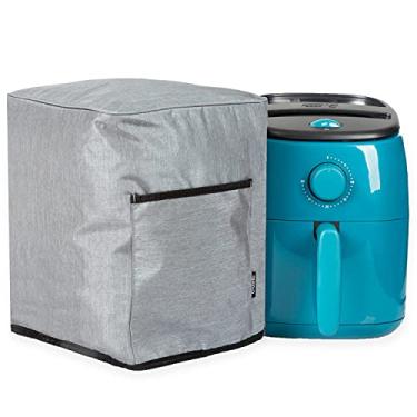 Imagem de Crutello Capa de fritadeira a ar com bolsos de armazenamento para fritadeiras de 2,8 a 4,8 litros, serve para várias marcas, capas de fritadeira de ar resistente, para balcão de cozinha