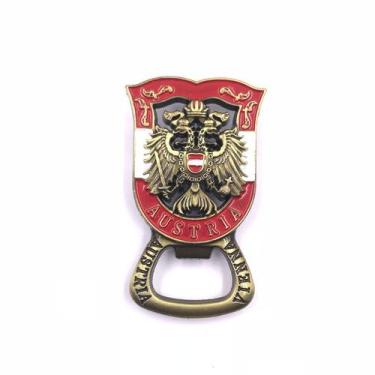 Imagem de Abridor de garrafas com ímã de geladeira, brasão de armas austríaco, m