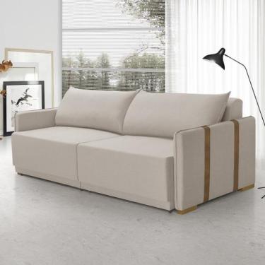 Imagem de Sofá Cama 3 Lugares Retrátil 224cm Unique - Konfort King