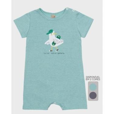 Imagem de Macacão de Bebê Malha Estampado - Menino Tamanho P a G-Masculino