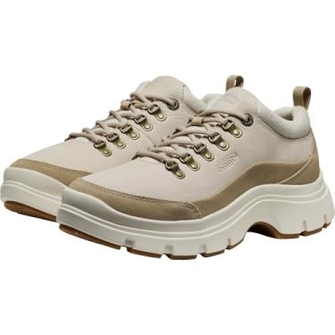 Imagem de KEEN Mocassim feminino Kosa Oxford durável estilo plataforma durável, Birch/Safari, 37