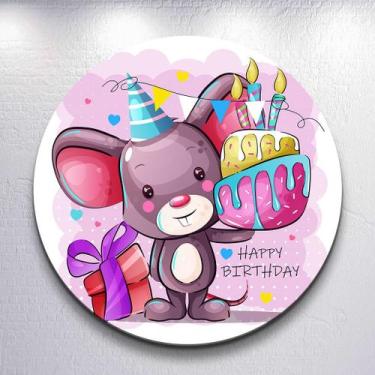 Imagem de Decoração infantil festa com painel redondo capa Animais Diversos Cute
