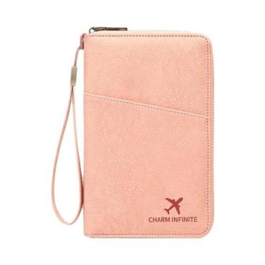 Imagem de Porta-passaporte Multifuncional Com Bloqueio RFID, Carteira Para Docum