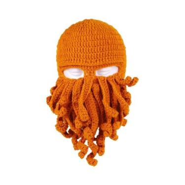 Imagem de Chapéu de Polvo de Algodão para Inverno - Balaclava de Tentáculo de Lu