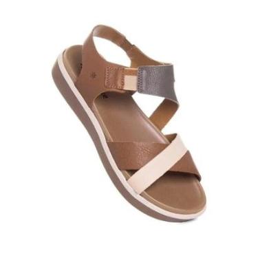 Imagem de SANDALIA COURO NEW FACE WHISKY MIX 26105-Feminino