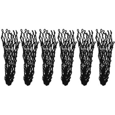 Imagem de Fayelume 6 peças de bolsos de mesa de bilhar, bolso de mesa de bilhar, acessórios de bolso de rede de mesa de bilhar longa vida útil para bilhar (preto)