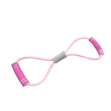 Imagem de RNXRZANK Conjunto de 8 Faixas Elásticas de Resistência, Corda Elástica Versátil, Portátil E Compacta para Exercícios de Alongamento E Condicionamento Físico, rosa