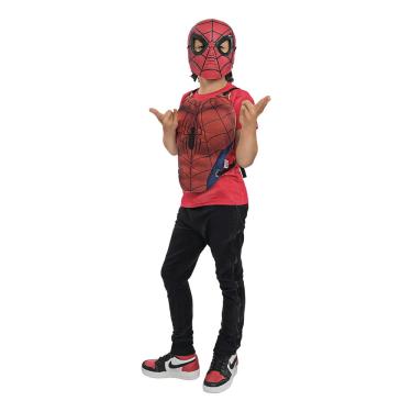 Imagem de Kit Regina Vingadores Peitoral e Máscara Homem Aranha Tamanho Único