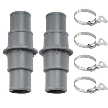 Imagem de Kit de conector de mangueira de piscina - Adaptador de mangueira de piscina de substituição - Acessórios de sistema de filtro de limpeza à prova de vazamento para iniciantes profissionais entusiastas