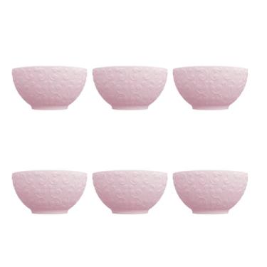 Imagem de Germer, Conjunto de bowl em porcelana, modelo Tassel, Ø 12,5 cm, 400 ml, Rosa