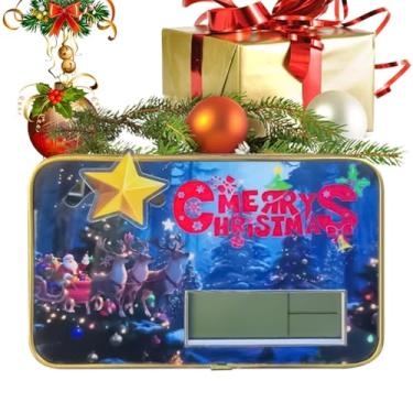 Imagem de Relógio de Natal para crianças, relógio digital de mesa de papai noel, rena, com data de temperatura, decoração para escritório, sala de estar, cozinha, quinta, cabeceira, academia, quarto, casa