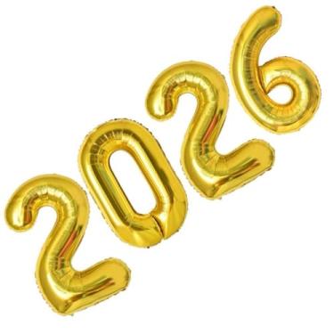 Imagem de Balão Metalizado 32” (80cm) para Decoração de Festa – Brilho Intenso, Reutilizável e Ideal para Aniversário, Casamento e Eventos(Dourado)