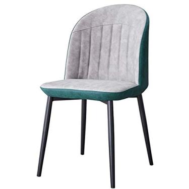 Imagem de Cadeira de jantar, cozinha, sala de jantar, móveis, cadeiras de jantar, cadeiras modernas de couro PU, assento macio, cadeira de jantar, pernas e encosto de aço preto, cozinha, sala de estar, lounge