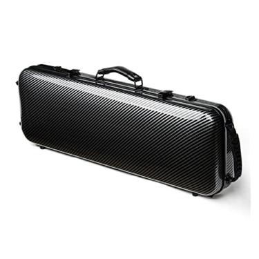 Imagem de Estojo Para Violino Tamanho 4/4 Listras Pretas Estojo Para Violino Portátil Em Fibra De Carbono Tamanho Completo Estojo de Violino