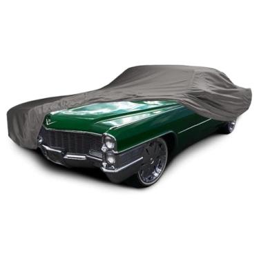 Imagem de CarsCover Capa de carro Cadillac DeVille com ajuste personalizado 1963-1977 Couro sintético à prova de intempéries à prova d'água 100% sol bloco, chuva, poeira