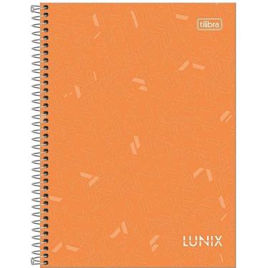 Imagem de Caderno Universitário Capa Dura A4 1 Matéria 80 Folhas Lunix Tilibra Laranja