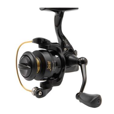 Imagem de Molinete Ultra Light Joker Spin 4kg 4 Rol Cor Preto Lado Da Manivela D