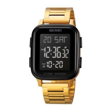 Imagem de Relógio Unissex Skmei Digital 1859 Dourado e Preto