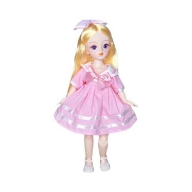 Imagem de Boneca Articulada De Anime De 30cm Para Meninas Com Roupas, 23 Juntas,