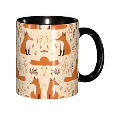 Imagem de Zeraoke Cute Squirrels Print Canecas de café criativas, personalizadas, presente para família, tamanho de 325 ml, unissex