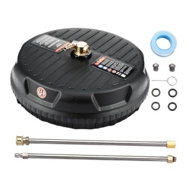 Imagem de Ｂｅｓｇａ Limpador de superfícies para lavadora de alta pressão de 15 polegadas, 2 bicos de reposição, leve, 4 anéis de vedação, acessório para lavadora de alta