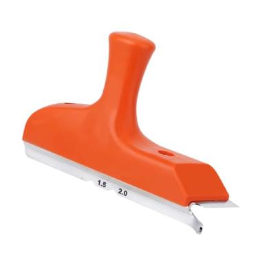 Imagem de Aparador de Bordas com Lâmina Aço Inoxidável e Cabo Ergonômico, Ferramenta para Marcenaria Ideal para Rebarbar Aplainar e Corrigir Bordas Madeira Folheado PVC ABS Superfícies Retas Curvas